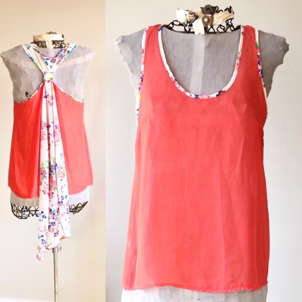 Luxe | Floral Scarf Tank